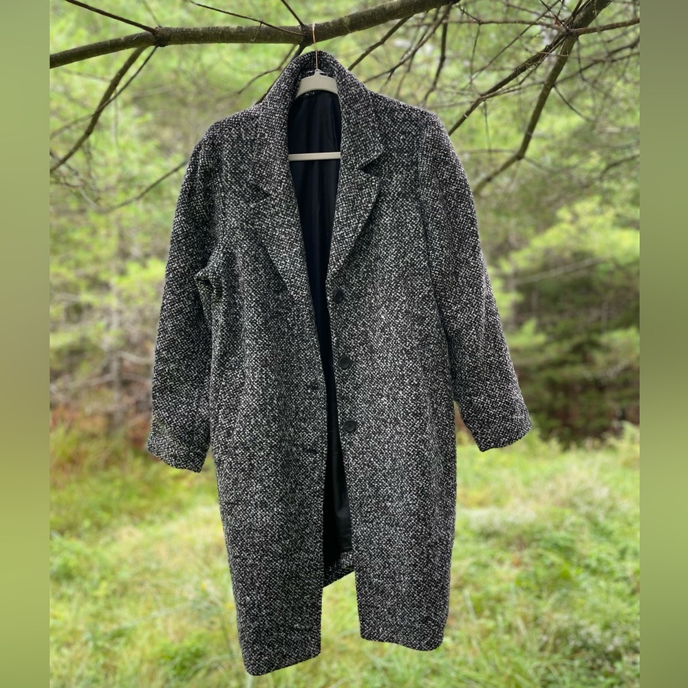 textured dad coat